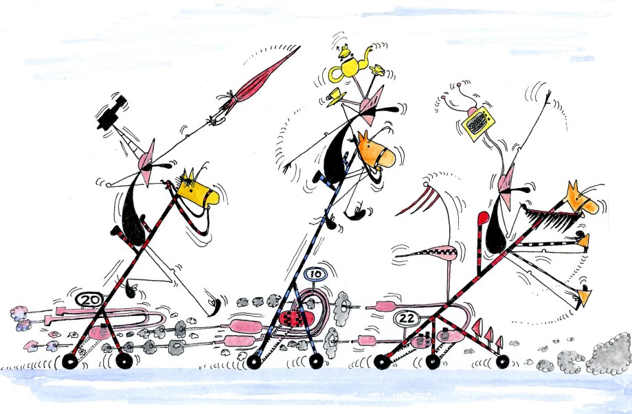 Ousects on hobby horses